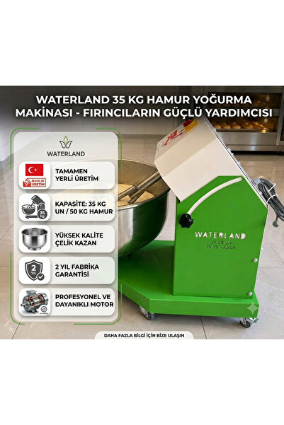 Genel Markalar Waterland 35 Kg Profesyonel Hamur Yoğurma / Karma Makinası ( 2...