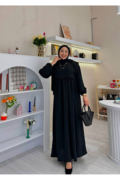 kendii modamm Aerobin Fabric Hijab Dress |   Same Color 70X180 cm Shawl with ...
