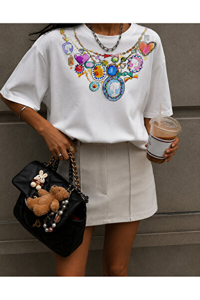 Jose Clothing Oversized Short-Sleeve Printed T-Shirt