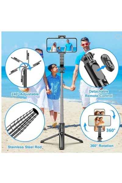 OEM Selfie stick premium cu Bluetooth 350-1800 mm