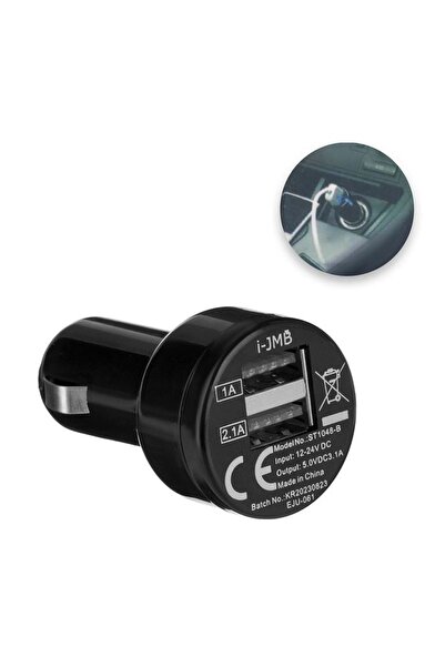 Jumbo Încărcător Auto 3.1A cu 2 Porturi USB, Compatibil Telefon și Tabletă, N...
