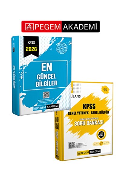 Pegem Akademi Yayıncılık 2026 KPSS Ön Lisans Soru Bankası Genel Yetenek Genel...