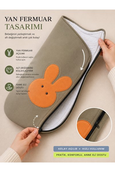 HEDYONE Baby Sleeping Bag and Swaddle with Zipper, 100% Cotton Muslin Inner Lining, Combed Cotton Outer Fabric, Special Design, 0-12 Months