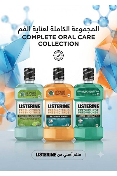 ORAL Listerine Mouthwash Value Pack 500ml X 3 - Hot Deal on Listerine Mouthwash