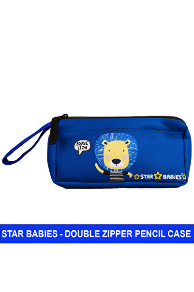STAR BABiES حافظة أقلام بسحّاب مزدوج - دينو