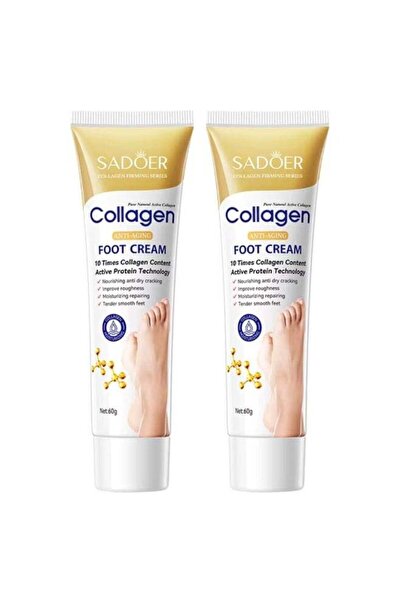 SADOER 2Pcs Collagen foot Cream 2x60G Anti Aging Nourishing Anti Dry Cracking...