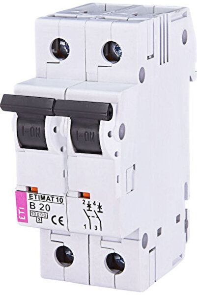 Eti Conector de alimentare 2 pini B 20A 10kA AC Etimat10 002123717