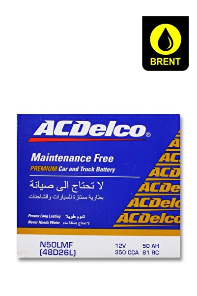 ACDELCO 50Ah Heavy Duty Long Life Car Vehicle Auto Battery N50LMF 48D26L 12 V