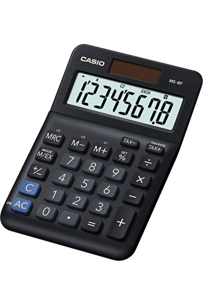 Casio Calculator contabil cu 8 cifre, negru, 1 bucată, Cod: MS-8F