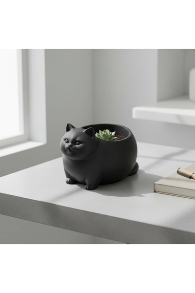 OEM Mini Ghiveci Decorativ Animalut Imprimat 3D Pisica British Shorthair pent...