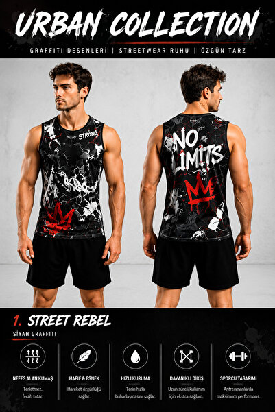 BEYDEX تي شيرت رجالي ماص للرطوبة وسريع الجفاف من مجموعة Urban Collection Spor...