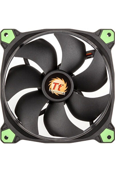 THERMALTAKE Ventilator carcasă Riing 14 LED verde 140mm (1400rpm / 51.15cfm) ...