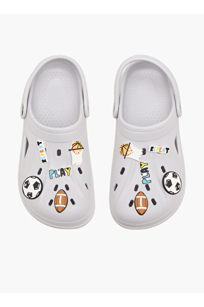 Aqua Boys Sports Jibbitz Embellished Clogs