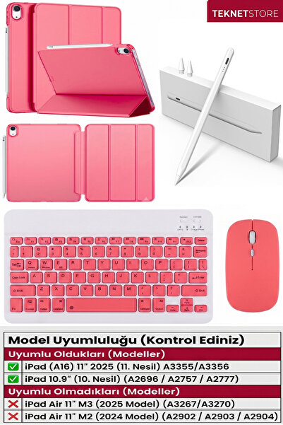 TEKNETSTORE İpad 11.nesil A16 11inç/10.nesil 10.9inç Uyumlu Kılıf Avuç içi Re...