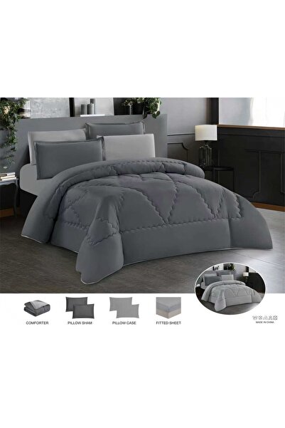 Moon Bedspread and Bed Sheet Set Summer Plain Double-Sided Royal 4 Pieces Qui...