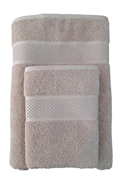 Özdilek Set de prosoape colorate din bumbac 100% CULOARE BEJ (prosop de mână ...