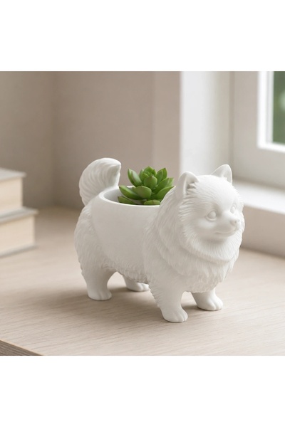 OEM Mini Ghiveci Decorativ Imprimat 3D cu Design Pomeranian