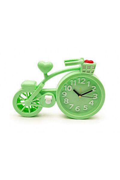 BRANDLESS Ceas decorativ de masă în formă de bicicletă retro, verde