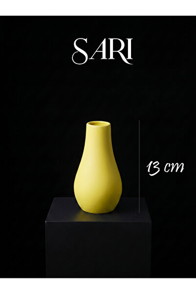 CANSEB Elegance فاخر - بطول 13 سم - مزهرية زهور جافة للزينة - صناعة يدوية مرس...