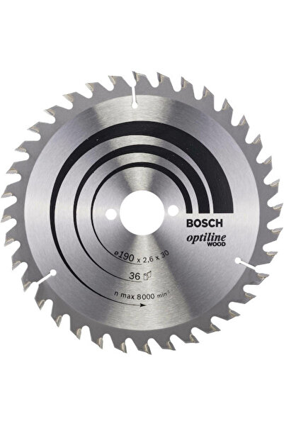 Bosch OP WO H Disc de tăiere pentru lemn, diametru 190mm, cu 36 de dinți, 1 b...