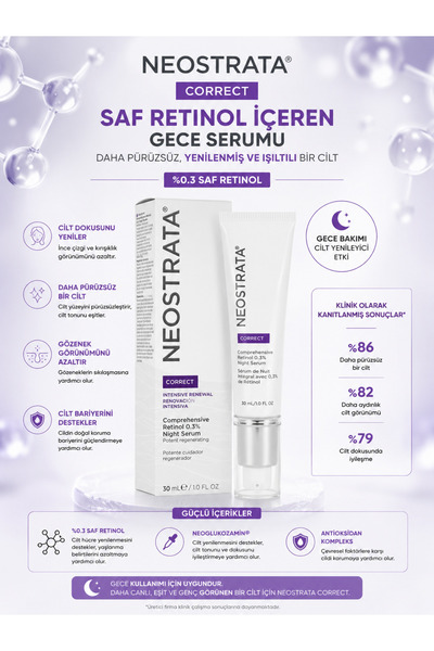 NeoStrata Correct Intensive Retinol Night Serum 30 ml - Anti-Wrinkle Skin Fir...