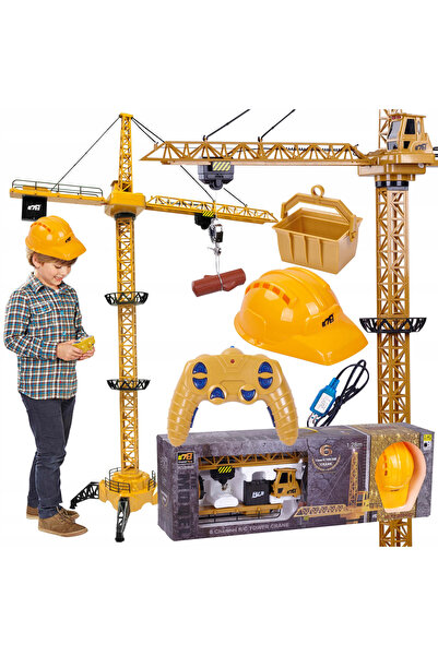 Brius Macara construction RC pentru copii, 128 cm, cu lumini, sunete si acces...