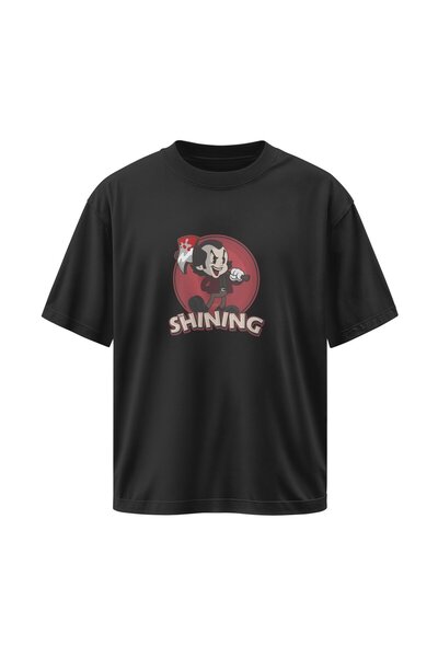 buzagi The Shining Oversize Unisex Black T-Shirt
