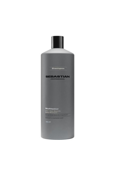 Sebastian Professional Sampon 3 in1 pentru Barbati Par, Corp si Barba - Multi...