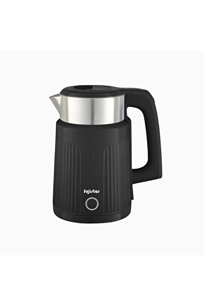 fujistar 1.8l stainless steel colorful double wall electric kettle seamless d...