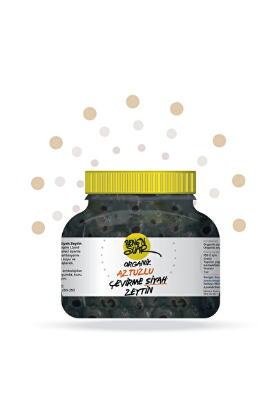 Rengin Suar Organik Çevirme Az Tuzlu Siyah Zeytin (1200 G) - 2025 Hasatı