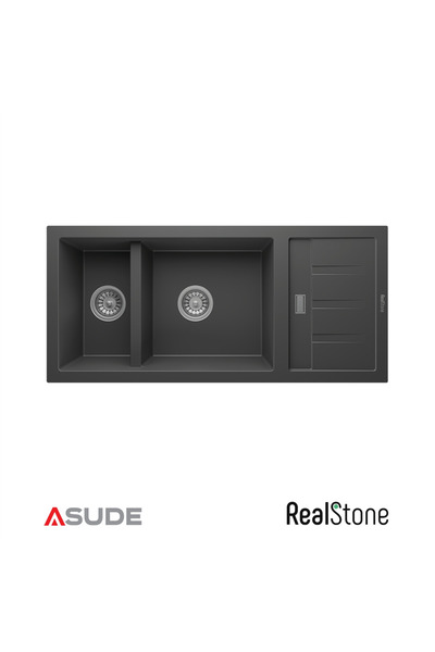 RealStone P024 Artemis 1.5 Göz Damlalıklı Granit Evye 1000x460 mm