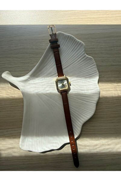 rubsey Minimal Leather Cord Women's Wristwatch Black