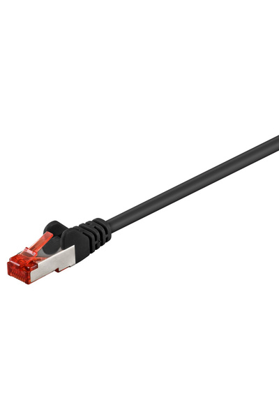 goobay καλώδιο δικτύου 95468, CAT 6 S/FTP (PiMF), CCA, 0.5m, μαύρο