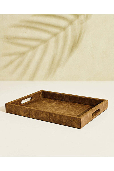 REDTAG Brown Plain Decorative Serving Tray