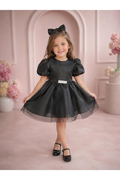 Size Kids Karolin Fabric Fluffy Stylish Evening Dress