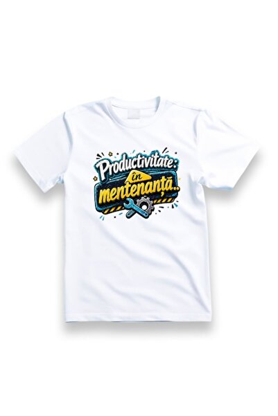 OEM Tricou personalizat cu mesaj: Productivitate în întreținere, 100% bumbac,...