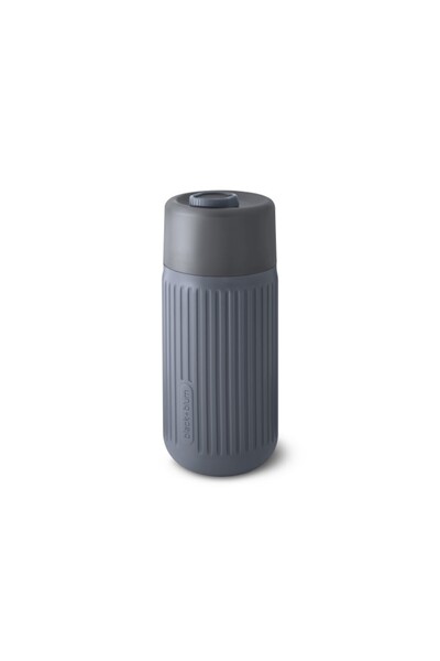 OEM Cana de voiaj, Black Blum, din sticla borosilicata suflata manual cu prot...