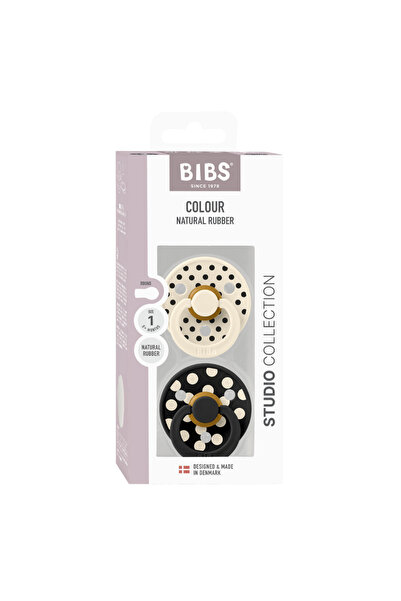 Bibs Set от 2 памперси Colour Studio Collection Polka Dots Ivory/Black, 6 мес...