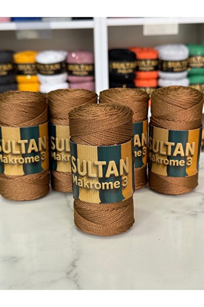 Sultan Makrome No3 5’li Paket 200-Kahve 1,5 mm