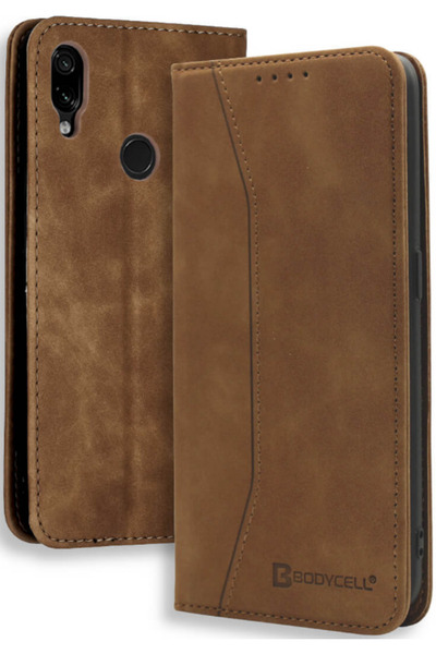 Bodycell Θήκη - Πορτοφόλι Xiaomi Redmi Note 7 / Note 7 Pro - Brown