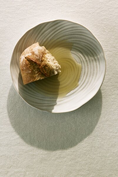 H&M 2'li Dokulu Stoneware Aperitif Tabağı
