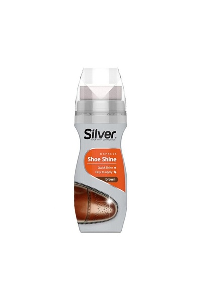 OEM Υγρή κρέμα, περιποίηση παπουτσιών, Καφέ, 75 ml, Ασημί