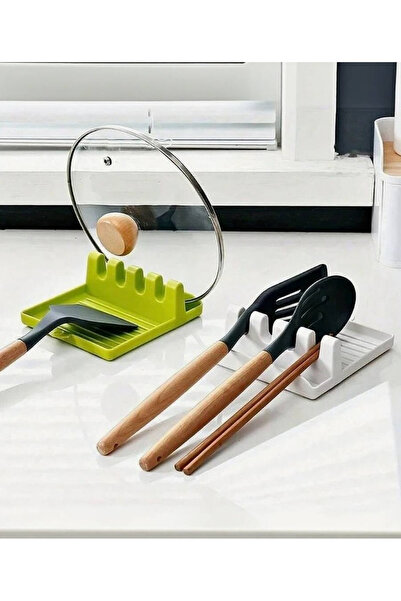 Generic Heat-Resistant Silicone Spoon Rest & Kitchen Utensil Holder with Drip...