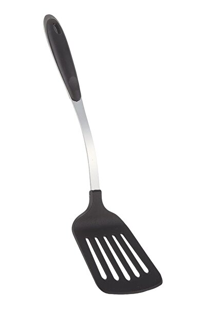 The Bros Nylon Slotted Spatula with Steel Handle - Slotted Turner High Grip L...