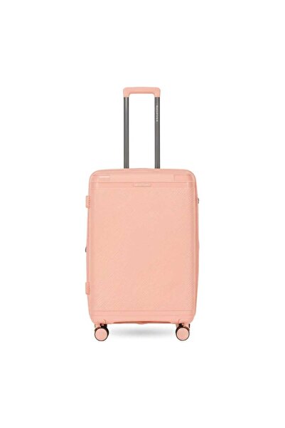 Giordano League 79 cm Hard Trolley, 4 Wheels, Pink