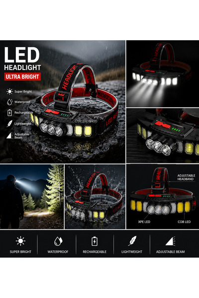 OEM Headlamp, front USB charging
