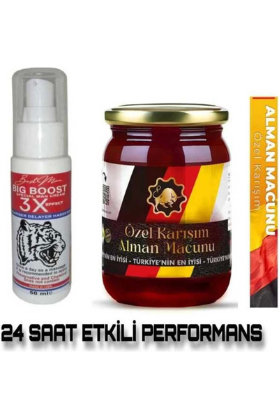 Bezos Big Boost 3x Effect Delayer Hardener Cream Alman Macunu 240 gr
