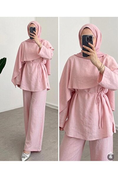 Rose Design Boutique LİFA PELERİNLİ TESETTÜR İKİLİ TAKIM