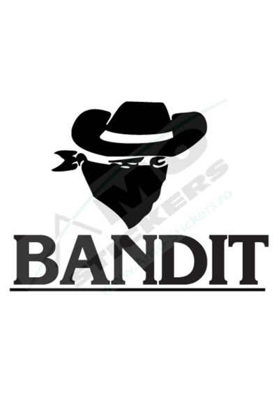 Amo-Stickers Стикер за кола Бандит 25см Червен
