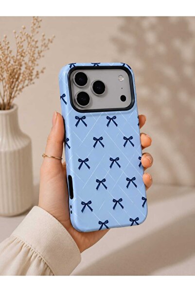 Case iPhone 17 Pro Max Premium Fiyonk Desenli Telefon Kılıfı | Kamera Korumal...